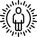 icon symbolising strong presence and influence in communication