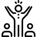 icon symbolising confident communication and expressing ideas in workplace